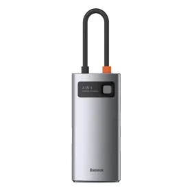 Hub 4in1 Baseus Metal Gleam Series, USB-C to USB 3.0 + USB 2.0 + HDMI + USB-C PD
